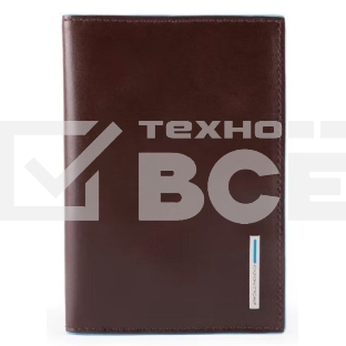 Обложка для паспорта Piquadro Blue Square PP5255B2/MO, коричневый, натур.кожа