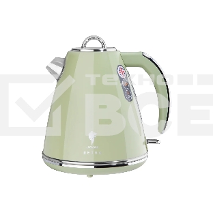 Чайник электрический LEONORD LE-1906/2 RETRO, 2200 Вт, 1.5 л, оливковый