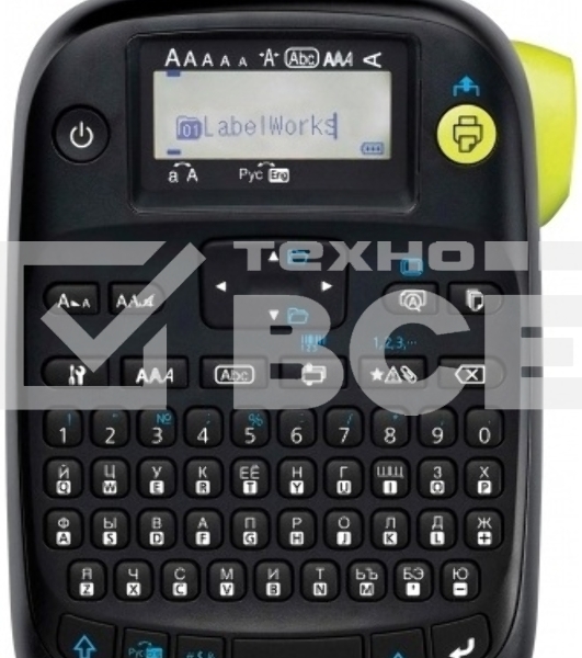 Принтер ленточный термотрансферный EPSON LabelWorks LW-400VP 180 dpi, 6 мм/сек, черный