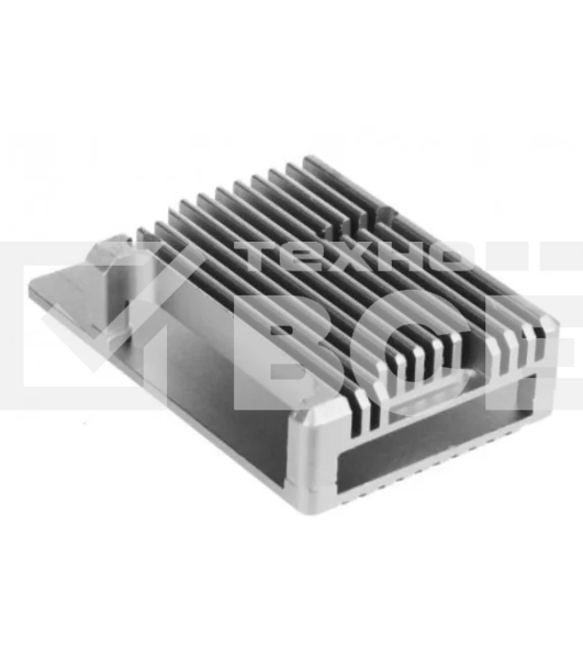 Корпус Qumo Aluminum case without fan, Raspberry Pi 4, silver(RS001)