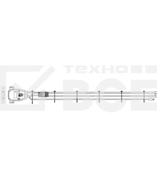 Кабель Gospower 0504-18030040, Power cable DC 3m