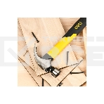 Молоток-гвоздодер Deli DL5001F 225 гр магнит, противоскользящий боек, фиберглассовая рукоять, фото3