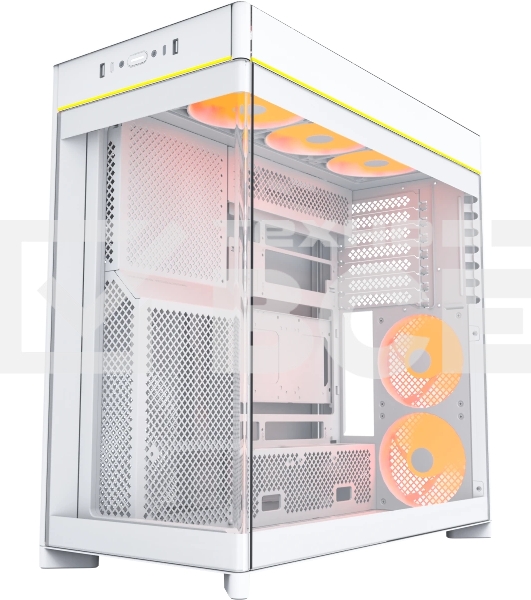 Компьютерный корпус Montech HS02 PRO белый без БП ATX 4x140мм 2xUSB 3.0 audio bott PSU