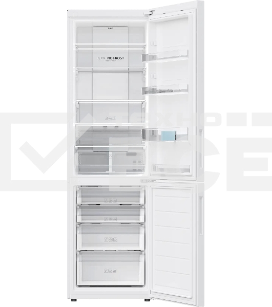 Холодильник Haier C2F620CWU1 белый двухкамерный 278/108л морозилка снизу, No Frost