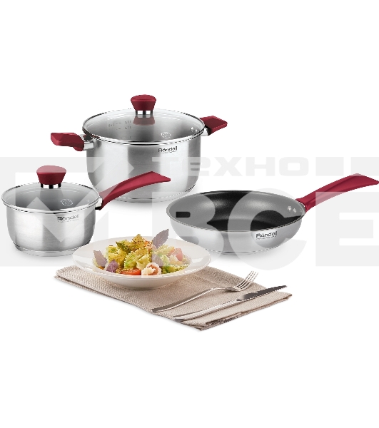 Набор посуды Rondell Strike RDS-1664 (ST) стальной