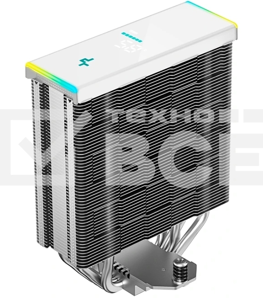 Устройство охлаждения(кулер) Deepcool AK400 Digital SE Wh ARGb Soc-AM5/AM4/1200/1700/1851 белый 4-pin 19-28dB Al+Cu LCD 220W 812gr Ret (R-AK400-WHADMN-GJD)