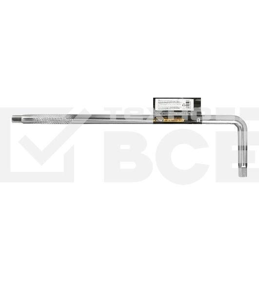 Вороток Г-образный Denzel 375x100 мм, квадрат 1/2