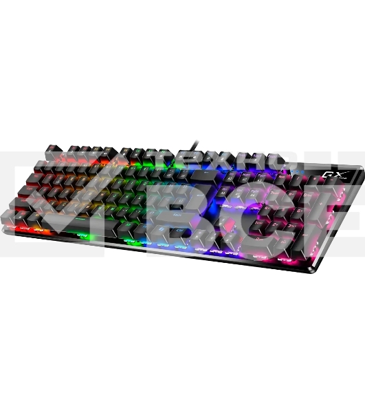 Клавиатура проводная игровая проводная Genius Scorpion K12 /механическая/коричневые переключатели/RGb/Анти-Ghosting/USB/кабель 1.8м/черный (31310057402)