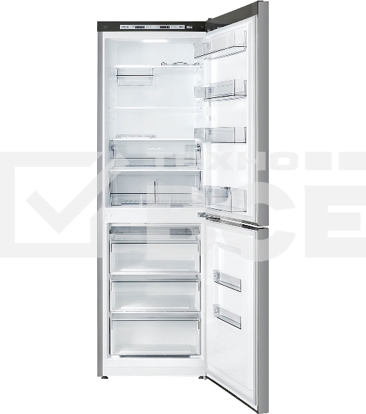 Холодильник Атлант 6621-189 серебристый двухкамерный 205/119 л морозилка снизу, капельная система