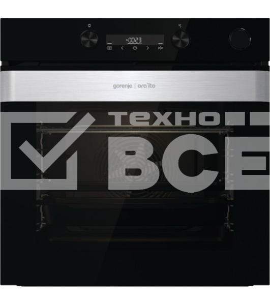Встраиваемый духовой шкафКоллекция: Ora-Ito, Тип: независимый, Габаритные размеры (ВxШxГ), см: 59.5 х 59.5 х 56.4, : черный, Количество режимов: 11, Тип очистки: паром AquaClean, Телескопические направляющие: на 1 уровне