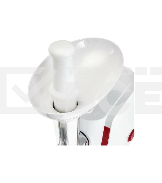 Мясорубка электрическая АКСИНЬЯ КС-2002 белый, 2000 Вт, 1.7 кг/мин, реверс, защита от перегрузки, насадки - 5