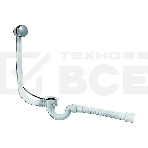 Сифон МИНИ Элит для ванн полуавтомат и гибкой трубой (д.40/50), фото 1