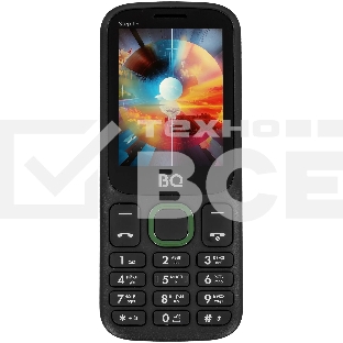 Мобильный телефон BQ 2440 Step L+ черный/зеленый