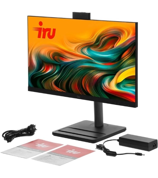 Моноблок IRU Tactio 24ID 24.5' Full HD i5 1235U (1.3) 16Gb SSD512Gb UHDG Windows 11 Pro 64 GbitEth WiFi BT 90W Cam черный 1920x1080