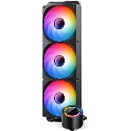 Система жидкостного охлаждения Jonsbo TG-420 ARGB Black, 420 мм, 3x140 мм, 800-1800 об/мин, 20.3-36.2 дБ, 4-pin PWM, 300 Вт, ARGB, черный, фото3
