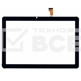Сенсорное стекло (тачскрин) для BQ-1077L Armor Pro, черное