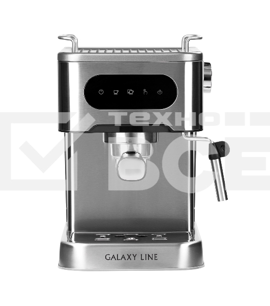 Кофеварка рожковая Galaxy Line GL 0761 серый, исп. кофе - молотый, 1,5 л, 1500 Вт, 20 Бар.