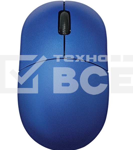 Мышь проводная Qumo Simple Office M92 синий, 1000 dpi, USB, кнопки - 3