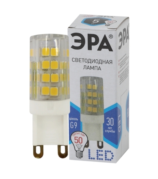 Лампа светодиодная ЭРА Б0027864 STD LED JCD-5W-CER-840-G9