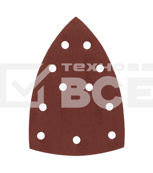 Треугольник абразивный Denzel на ворc. подложке под 