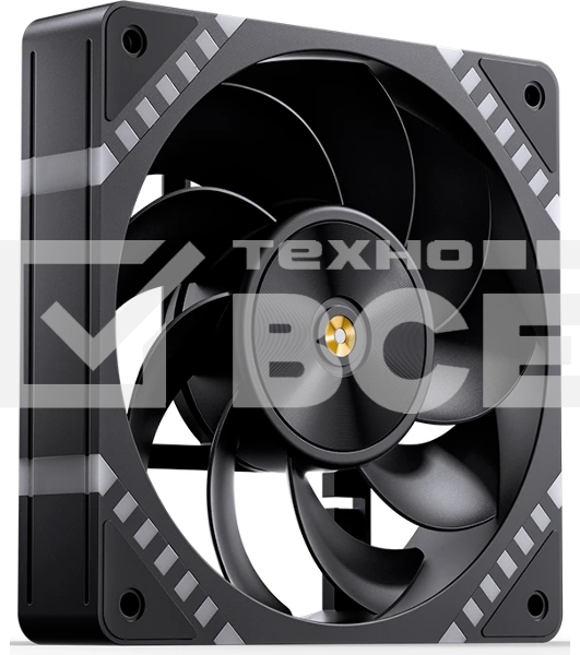 Вентилятор для корпуса JONSBO HF2-120BR Reverse (120x120x25мм, 4-pin PWM, ARGb, 63.3CFM, 29.5dBA, 2200RPM, черный)