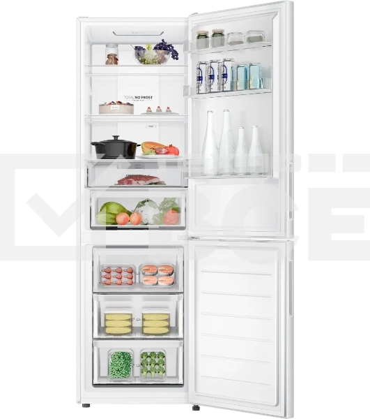 Холодильник Haier CEF536CWG белый двухкамерный 240/105 л морозилка снизу, No Frost