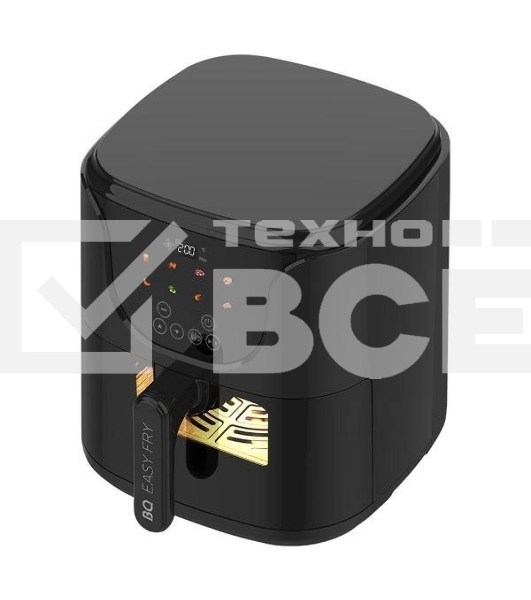 Аэрогриль BQ AF5011S черный Мощность 1500 Вт, Объем 5 л