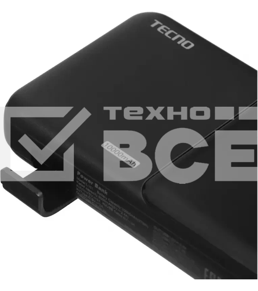 Портативный аккумулятор Tecno OnGO L101 10000mAh 12W 2.4A 2xUSB-A/USB-C черный