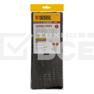 Сетка абразивная Denzel P 80, 115 х 280 мм, 5 шт.