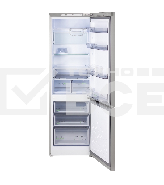 Холодильник Бирюса M6130 металлик двухкамерный 245/100л морозилка снизу