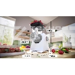 Мясорубка электрическая Bosch MFWS609W белый/черный, 2100 Вт, 3.5 кг/мин, реверс, насадки - 4, фото9