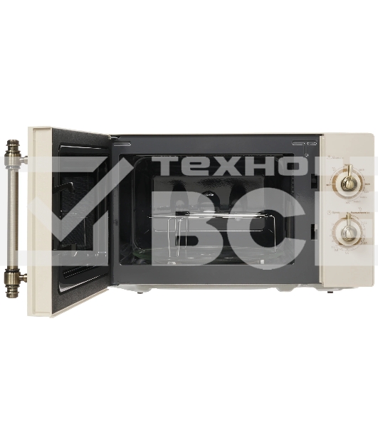 Микроволновая печь Midea MG820CJ9-I2 бежевый, 20 л, 800 Вт, переключатели - поворотный механизм