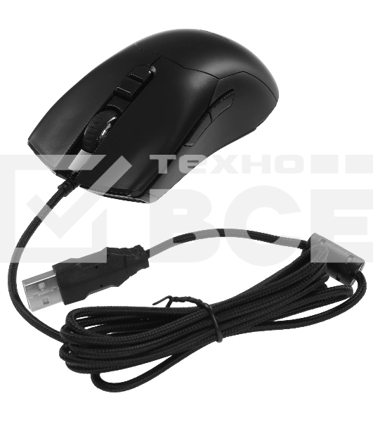 Мышь проводная Ritmix ROM-216 Black