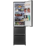 Холодильник Zugel ZRFD200B черный трехкамерный 197/85л морозилка снизу, No Frost, фото4