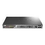 Коммутатор D-Link DSS-200G-28MPP/A1A, 24×1 Гбит/с + 4×1 Гбит/с Combo, настраиваемый, фото 1