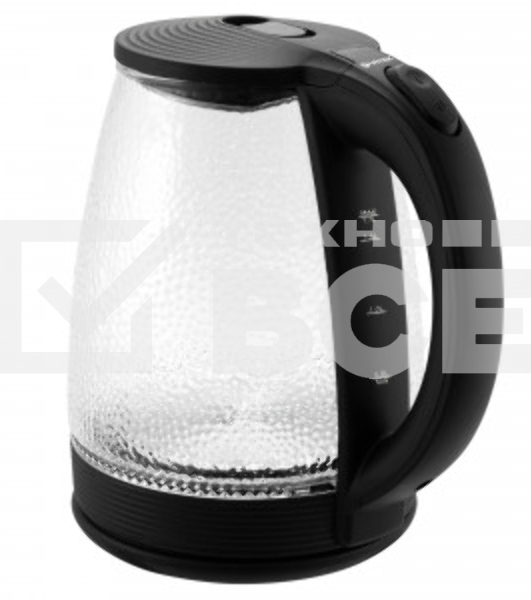 Чайник электрический Vitek VT-7003 1.7 л, 2200 Вт, стекло, черный