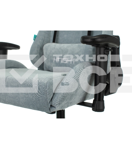 Кресло игровое Бюрократ VIKING KNIGHT LT28 FABRIC серо-голубой крестовина металл/пластик
