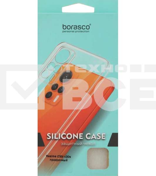 Чехол (клип-кейс) BoraSCO для Realme C30/C30s 71372 прозрачный