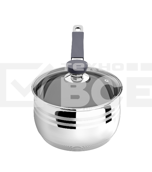 Сотейник LARA LR03-47 2.1 л, с крышкой, 16 см, нержавеющая сталь