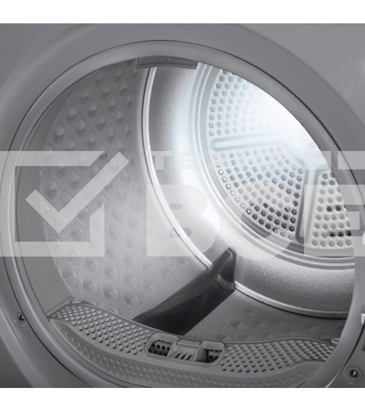 Сушильная машина Maunfeld MFDM168SL02 нержавеющая сталь, 8 кг, сушка - тепловой насос, программ - 16, 59.5 x 84.5 x 61 см