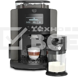 Кофемашина Krups Arabica Latte EA819E10 1450Вт черный/коричневый