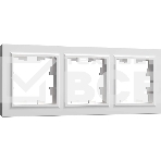 Рамка 3-мест. IEK BRITE РУ-3-БрБ бел., фото 1