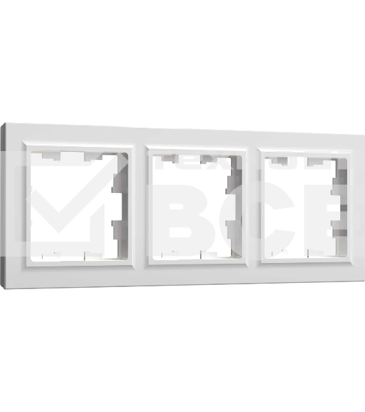 Рамка 3-мест. IEK BRITE РУ-3-БрБ бел.