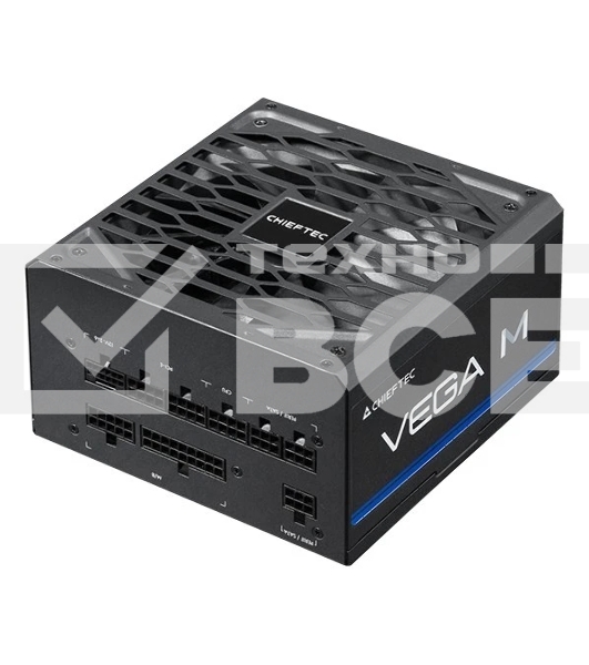 Блок питания Chieftec Vega M PPG-850-C (ATX 3.1, 850W, 80 PLUS GOLD, Active PFC, 135мм fan, Gen5 PCIe, Full Cable Management) Retail