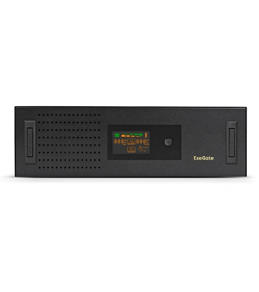 Источник бесперебойного питания ExeGate ServerRM UNL-3000.LCD.AVR.2SH.3C13.USB.3U 3000VA/1800W, Color LCD, AVR, 2*Schuko+3*C13, USB, 3U, установка в стойку, черный