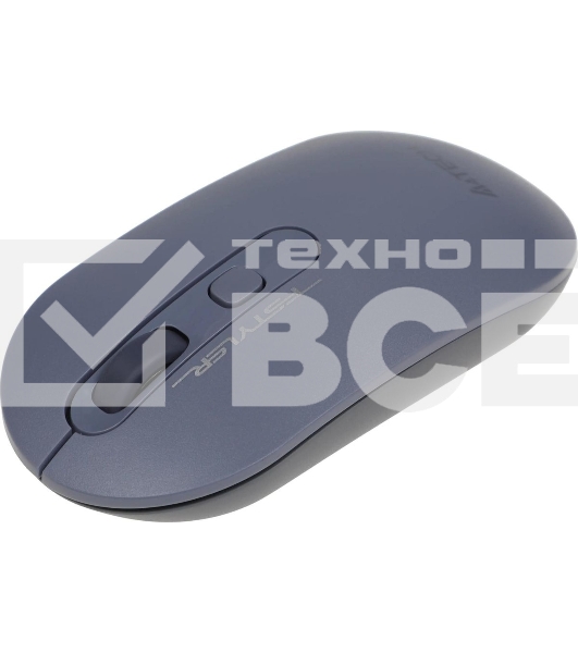 Мышь беспроводная A4Tech Fstyler FG20 пепельный/синий, 2000 dpi, радиоканал, USB, кнопки - 4