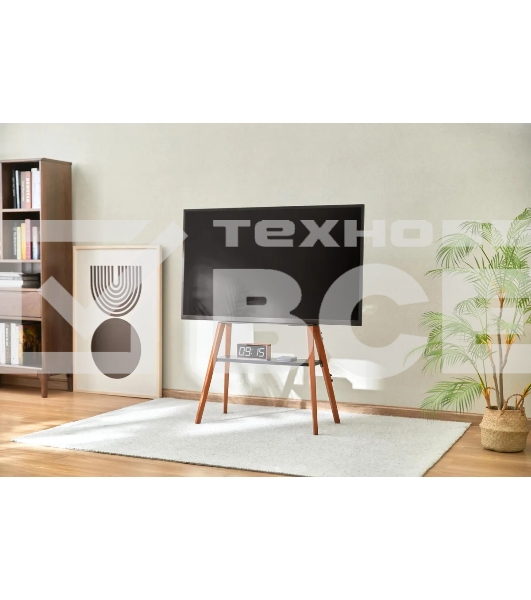 Подставка для телевизора Cactus CS-ST3645BKWN черный/орех, 43'-65' макс. 40 кг, напольный