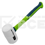 Киянка резиновая Сибртех 680 г, белая резина, фибергласовая рукоятка, фото4