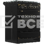 Плита газовая Gefest ПГ 6100-03 0179 черный, конфорок 4 шт, духовка 52 л, 60 см x 85 см x 60 см, фото2