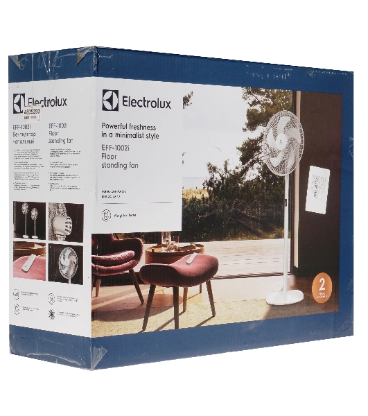 Вентилятор Electrolux EFF-1002i белый, напольный, 50 Вт, 3 скорости, 40 см